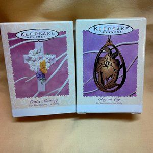 Easter Hallmark Ornaments - set of 2.